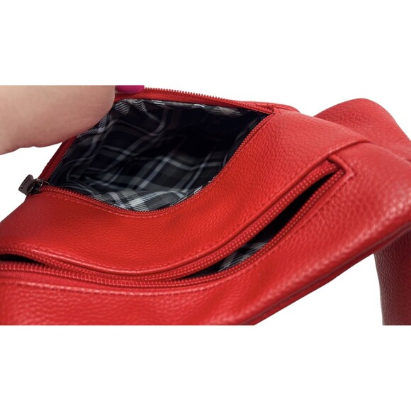 Lug Red Classic VL Adjustable Crossbody Bag Skipper Purse - Picture 10 of 15